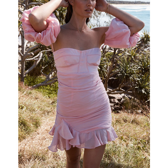Bardot Dresses & Skirts - Bardot Chiara Mini Bustier Dress in Cameo Pink